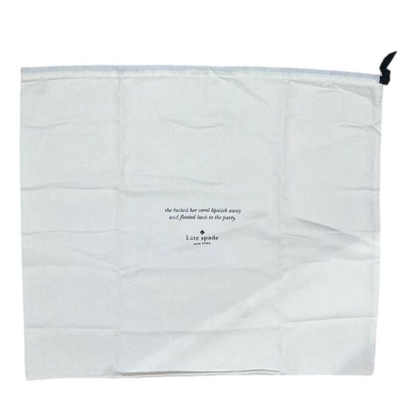 COPY - KATE SPADE DUST BAG, Cream White Cotton 17 x 19 NWOT - Picture 1 of 5